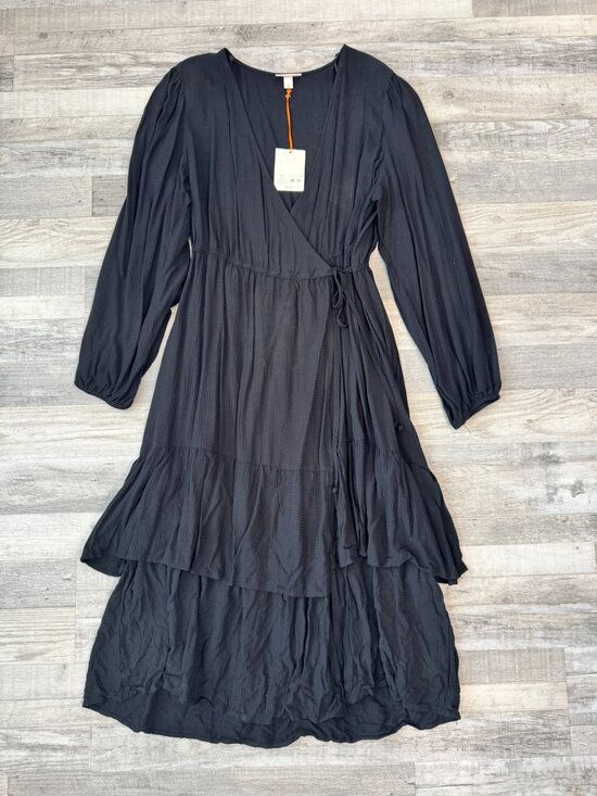Knox Rose Dresses & Skirts - Knox Rose NWT Black Long Sleeve Wrap Dress Size XL C43